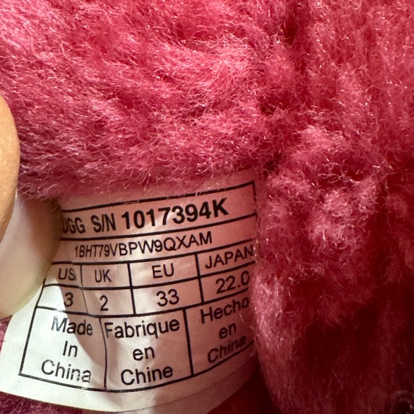 UGG Girls Bailey Bow II 1017394K Pink Round Toe Snow Boots - Size 3 - Picture 9 of 9